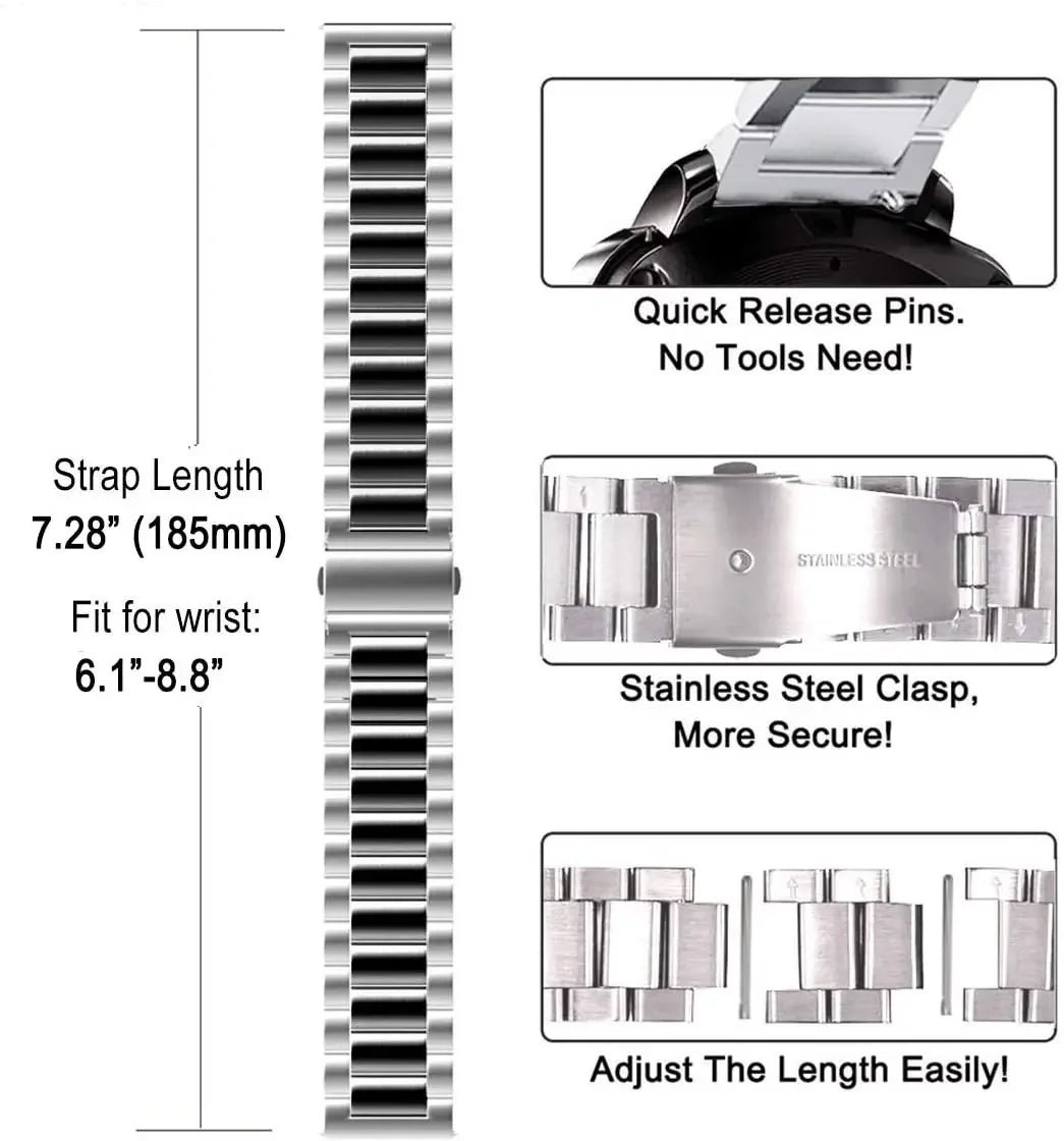 Jewellery  20mm Stainless Steel Strap For Omega x Swatch joint MoonSwatch Band Metal