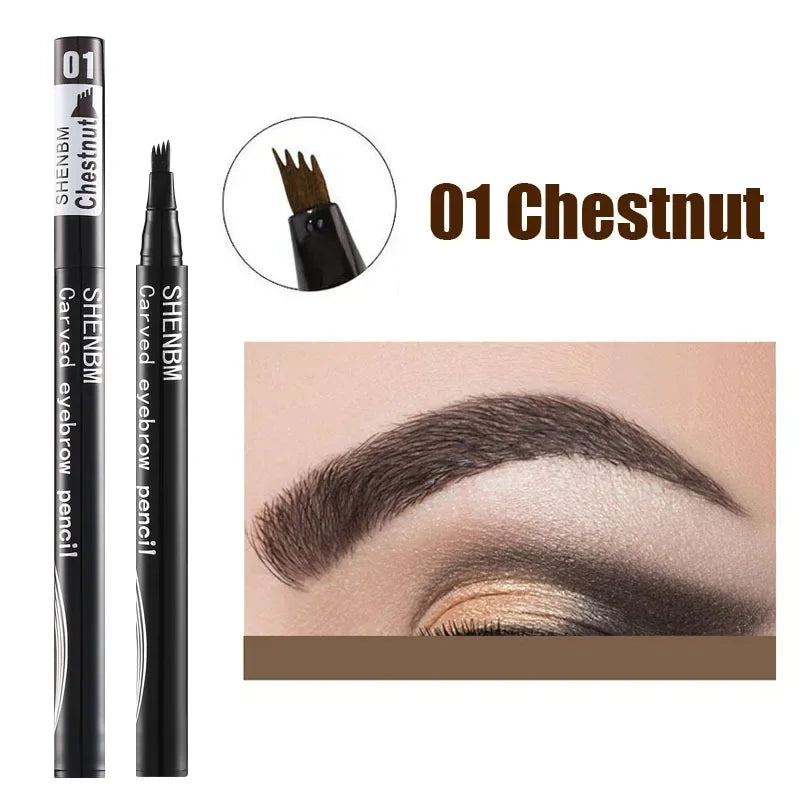 Makeup and face  2 Fork Lower Eyelash Eyebrow Pen Natural Long-Lasting Eyes Makeup