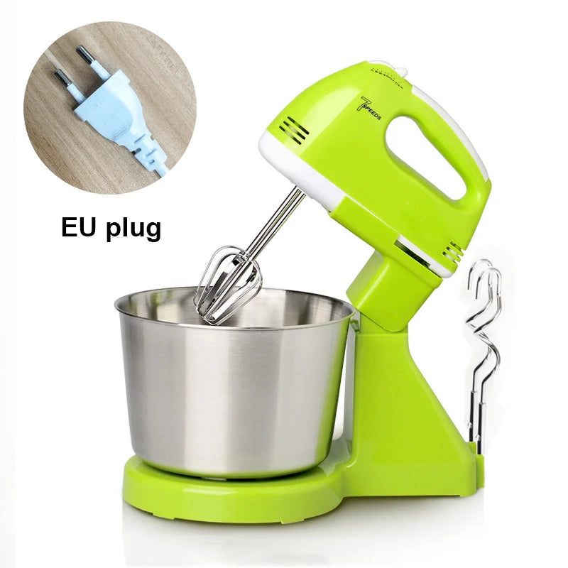 Kitchen  JIQI 7 Files Dough Mixer Egg Beater Food Blender Kitchen Electric Food Processor hand held cream milk Foamer whisk Stirrer 110V