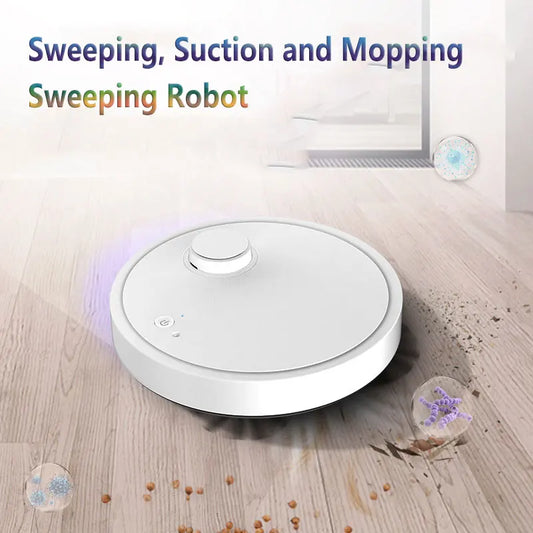 Donirt 3-in-1 Slim Robot Vacuum Cleaner – Smart Wireless Sweeping, Wet & Dry Mopping (Ultra-Thin Design)\ Living Room Decor – Wall Art, Curtains, Clocks, Furniture & More\