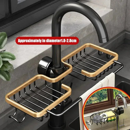 Kitchen  Storage Rack Dish Drying Rack Wall Shelf Supplies Towel Sink Racks Fixture Home Improvement Kitchen Cabinet Storage