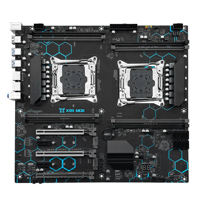 Laptop  MACHINIST X99 Dual CPU Motherboard LGA 2011-3 Support Dual Xeon Processor NVME SATA M.2 Slot 8 DDR4 RAM MAX 256G USB3.0 X99 MD8