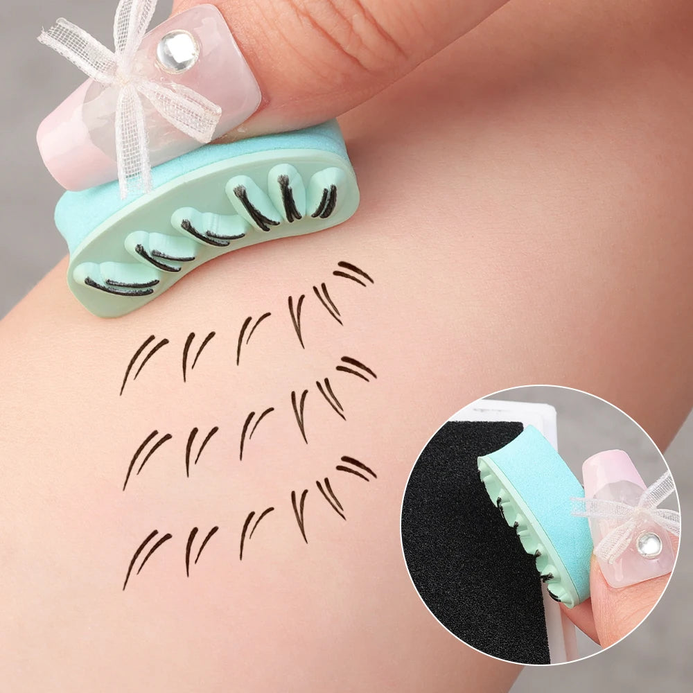 Makeup and face  Lower Eyelash Stamps Tool Natural Lazy DIY Lower Lashes Eyelash Template