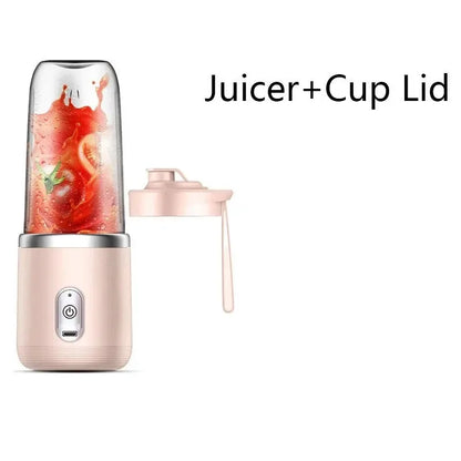 Kitchen  6 Blade Portable kitchen  Juicer USB Rechargeable Juicer Stainless Steel Blade Cup Juicer Fruit Automatic Smoothie Blender Kitchen Tool