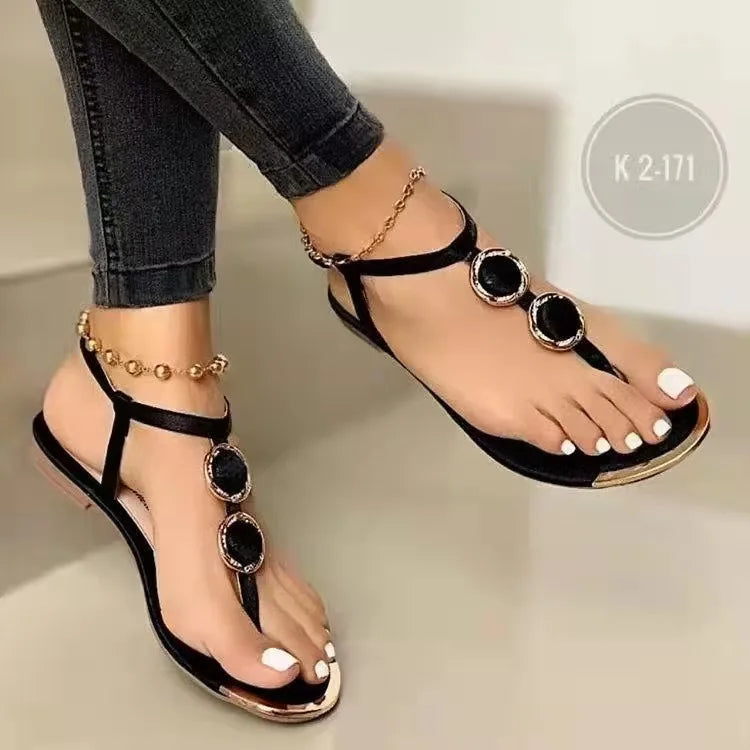 Woman shoes Sandals Summer Casual Roman Flat Sandals Flip Flops Open Toe Daily Sandals Women Luxury Designer Fashion Shoes for Women