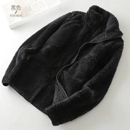 Woman clothing   Coral fleece plush jacket women's autumn and winter polar fleece thickened loose fragrance 2022 warm clothes jacket ins hot