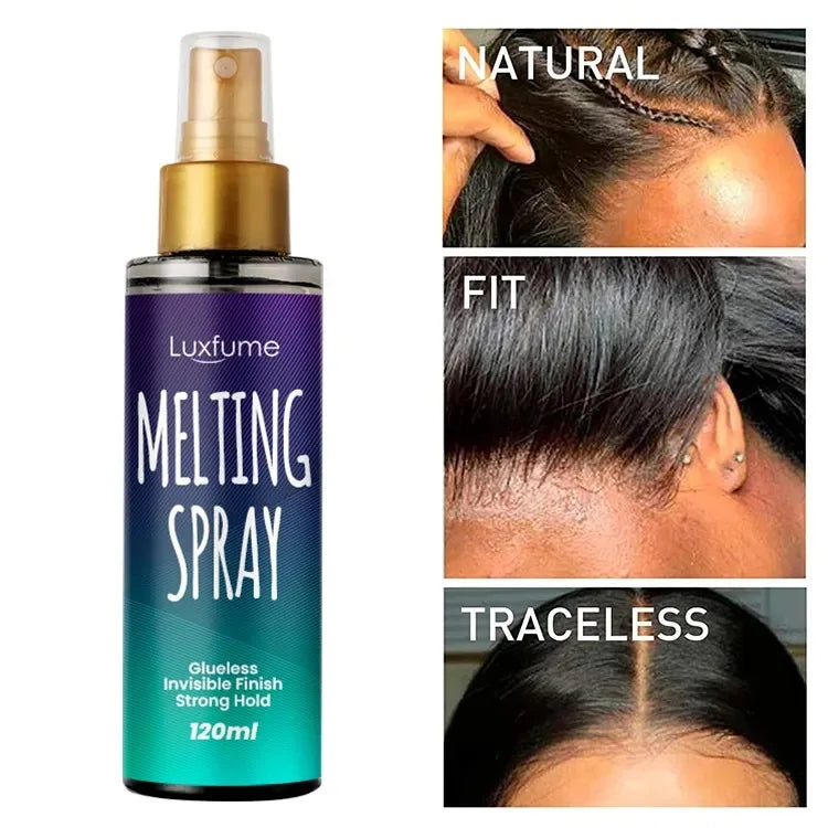 Style & Shine Hair  Hold Wig Glue Spray Edges Control Lace Melt Spray Secure Wig Spray Affortable Melting Spray For Lace Front Wigs Long Lasting