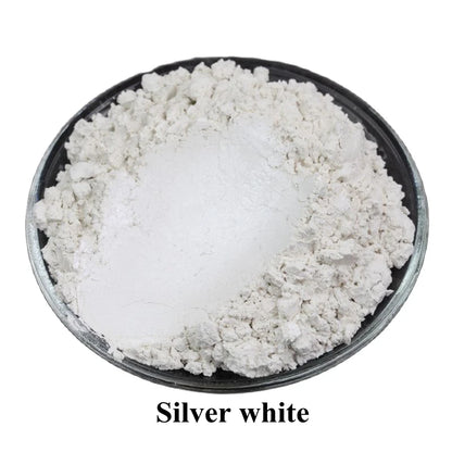 Makeup and face 50g Super Bright Crystal White Mica Gold Powder Pigment Decorating Pearlescent  Powder Dust