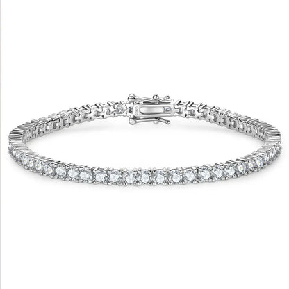 Jewellery   Anziw 925 Sterling Silver Plated 14K Gold Tennis Bracelet 3mm 5mm