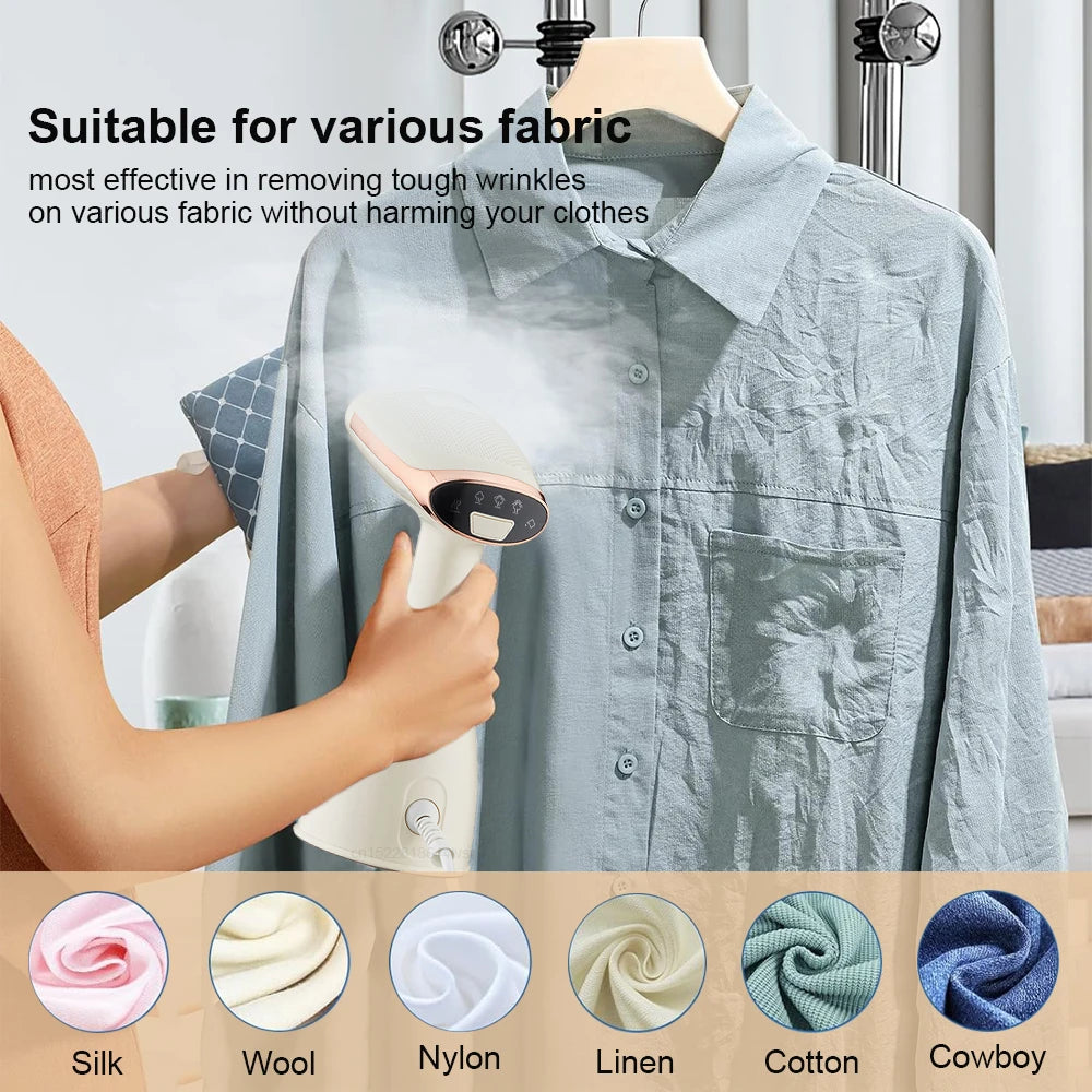 Kitchen  Steam Iron for Clothes Handheld Garment Steamer Portable 1500W Powerful Electric Mini Vertical  Steamer for Home Travel