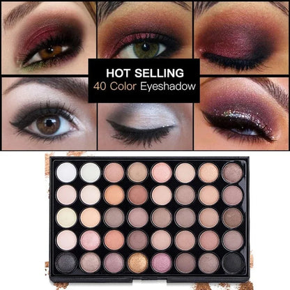 Makeup and face 40/35/29/24 Color Eyeshadow Palette Earth Color Matte Waterproof Women Shiny Glitter Eye Shadow Makeup Lasting Korean Cosmetic