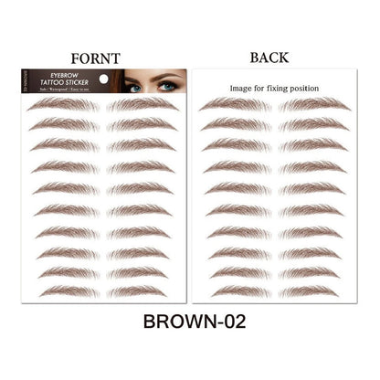 Makeup and Face Waterproof 6D Eyebrow Tattoo Stickers Lasting Makeup Hair-Like Brow Cosmetics