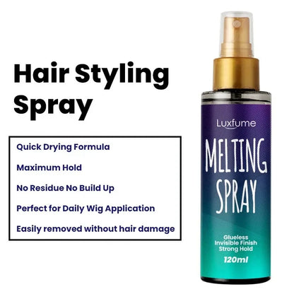 Style & Shine Hair  Hold Wig Glue Spray Edges Control Lace Melt Spray Secure Wig Spray Affortable Melting Spray For Lace Front Wigs Long Lasting