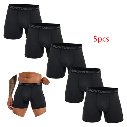 Men clothing   5pcs Pack 2023 Men Panties Polyester Underwear Male Brand Boxer And Underpants For Homme Lot Luxury Set Sexy Shorts Gift Slip