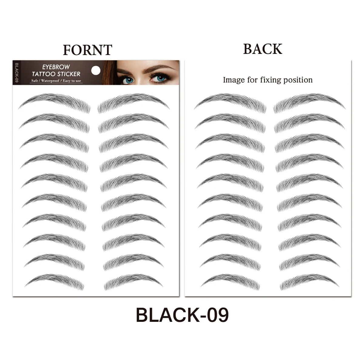 Makeup and Face Waterproof 6D Eyebrow Tattoo Stickers Lasting Makeup Hair-Like Brow Cosmetics