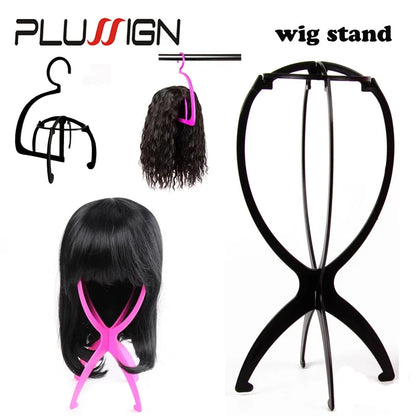 Style & Shine Hair  Wig Stands Plastic Hat Display Wig Head Holders Wig Hanger For Multiple Wigs 17x34Cm