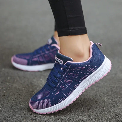 Woman shoes  New Fashion Breathable Women Casual Shoes Walking Mesh Flat Shoes Female White Women's Sneakers Tenis Feminino Female Shoes