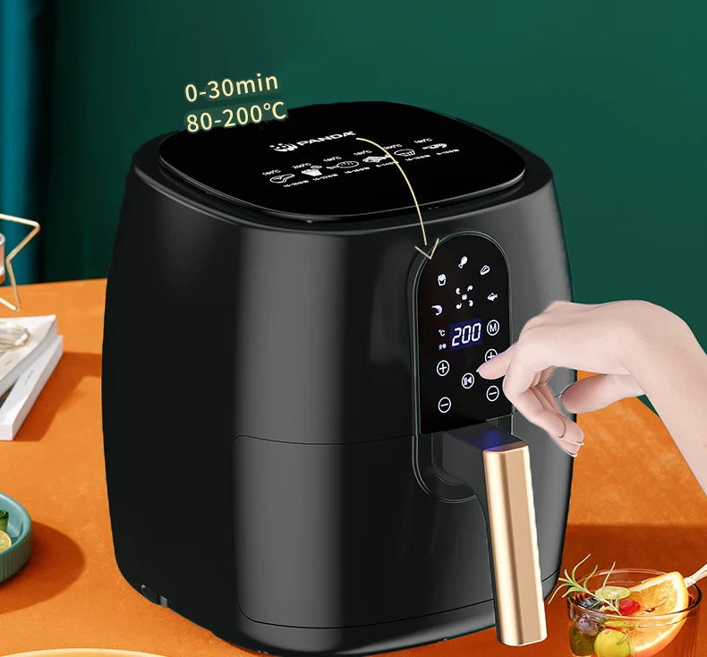 Kitchen 4.5L 6L Smart Electric Air Fryer Large Capacity Automatic Household Multi 360°Baking LED Touchscreen Deep Fryer Without Oil kitchen appliance