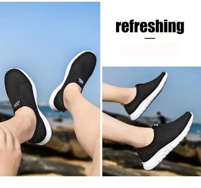 Men shoes  Summer Men's Casual Shoes Men Women Loafers Sneakers Fashion Wading Loafers Shoes Breathable Big Size 49  Tenis Masculino