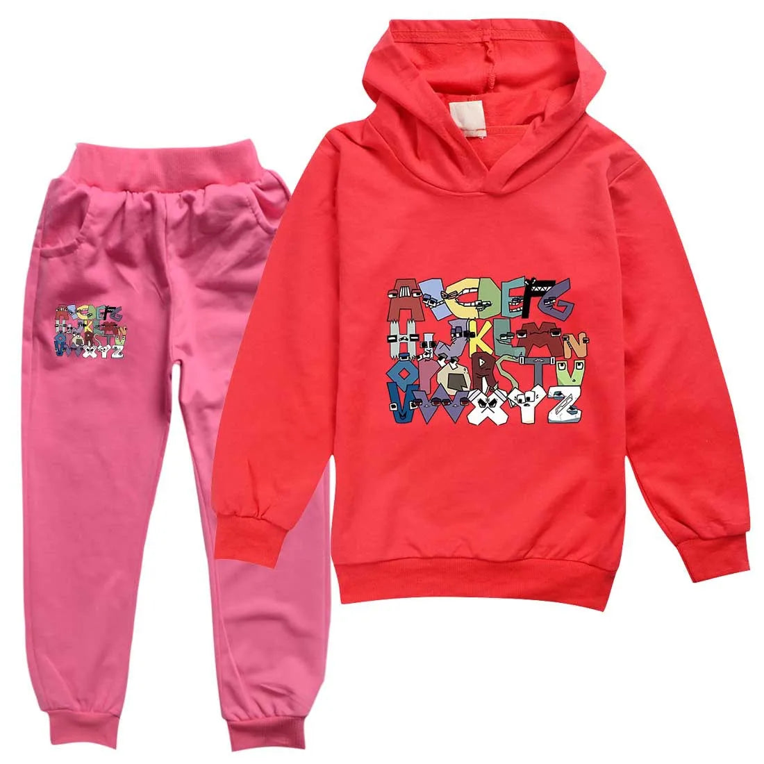 Boy  clothing   Alphabet lore Kids Clothing Sets Autumn Long Sleeves Sweatshirt Suits Boys Girls Hoodies+Pants Set Outfits Children Clothes