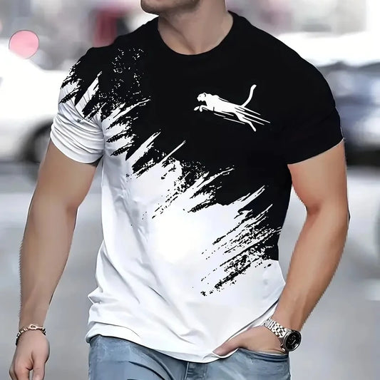 Men clothing Animal T-Shirts For Men Street Fashion Short Sleeve Tee Shirts