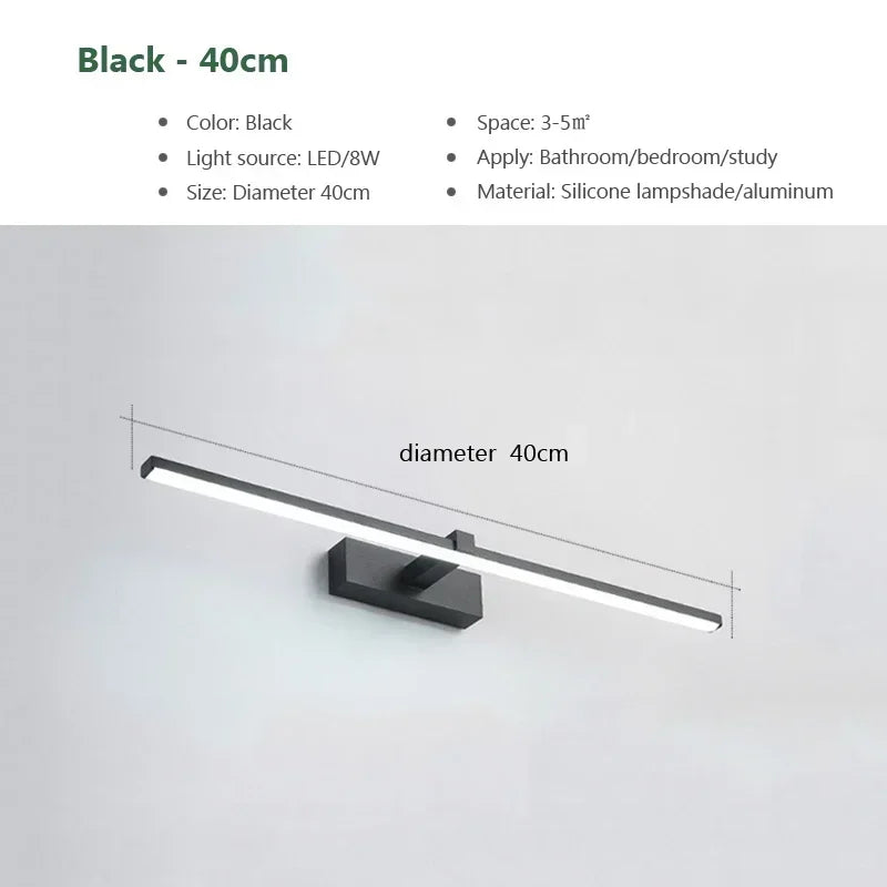 Bathroom   Modern LED Wall Light Vanity Lamp