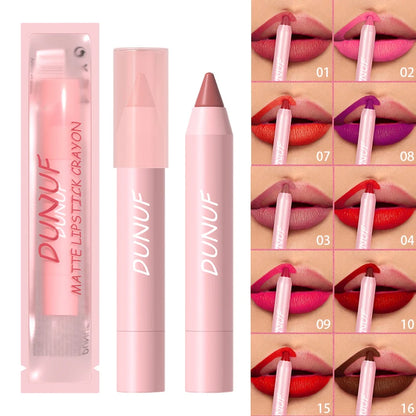 Makeup and Face 18-Colors Lipstick Pencil Waterproof Sexy Red Matte Contour Tint Lipstick Lasting