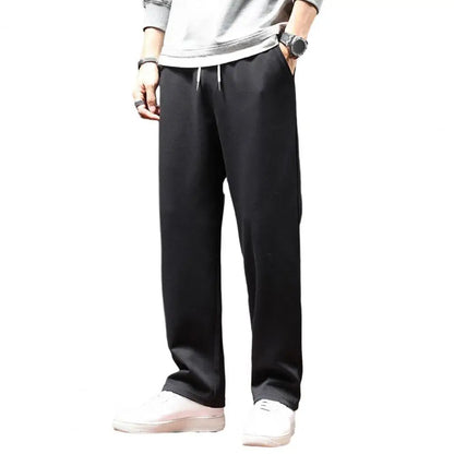 Men clothing   Sweatpants Straight Fit Joggers Loose Drawstring Sports Pants Autumn Men Jogger Pants Casual Long Trousers Tracksuit Men