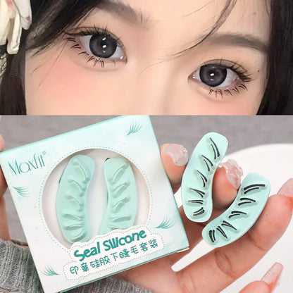 Makeup and face  Lower Eyelash Stamps Tool Natural Lazy DIY Lower Lashes Eyelash Template