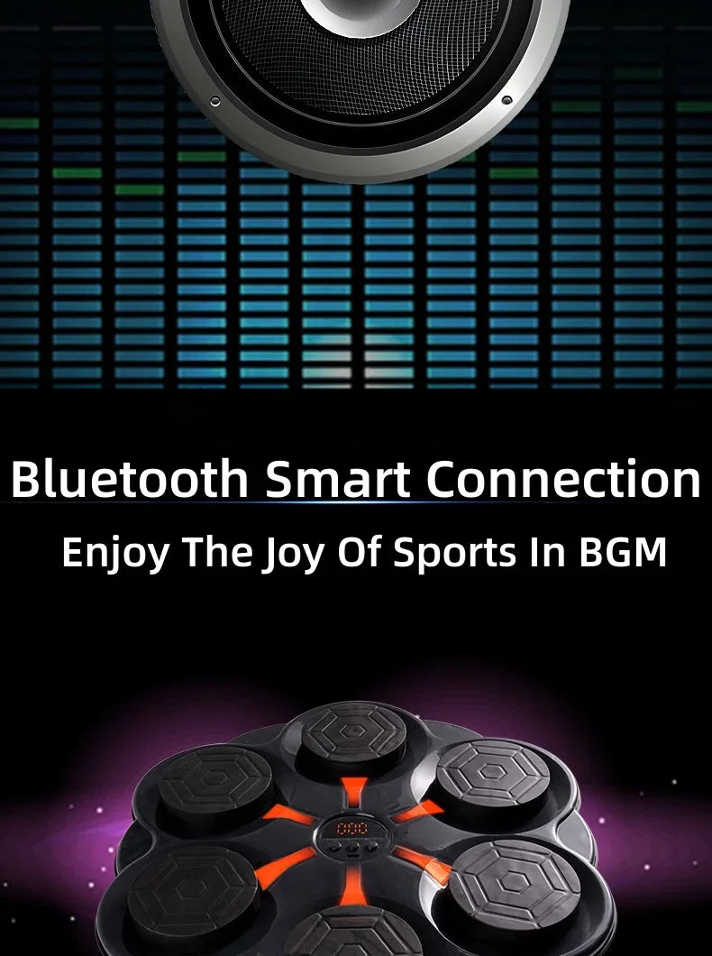 fitness  Smart Bluetooth Music Boxing Target Children's Music Boxing Machine Adult Home Fitness Electronic Boxing Wall Target Training