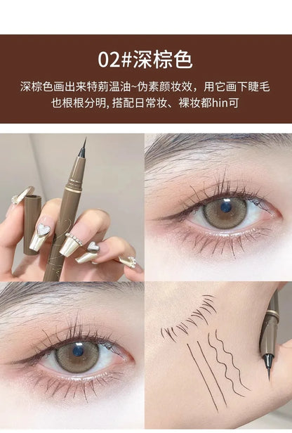 Makeup and face Lower eyelash eyeliner Extremely fine engraving liquid pen Waterproof