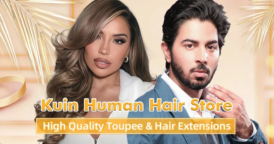 Crown & Glory Wigs Human Hair Wigs PU Toupee V Style Frontal Hairline Hairpiece For Men Capillary Prosthesis Straight Men's Hair Replacement System