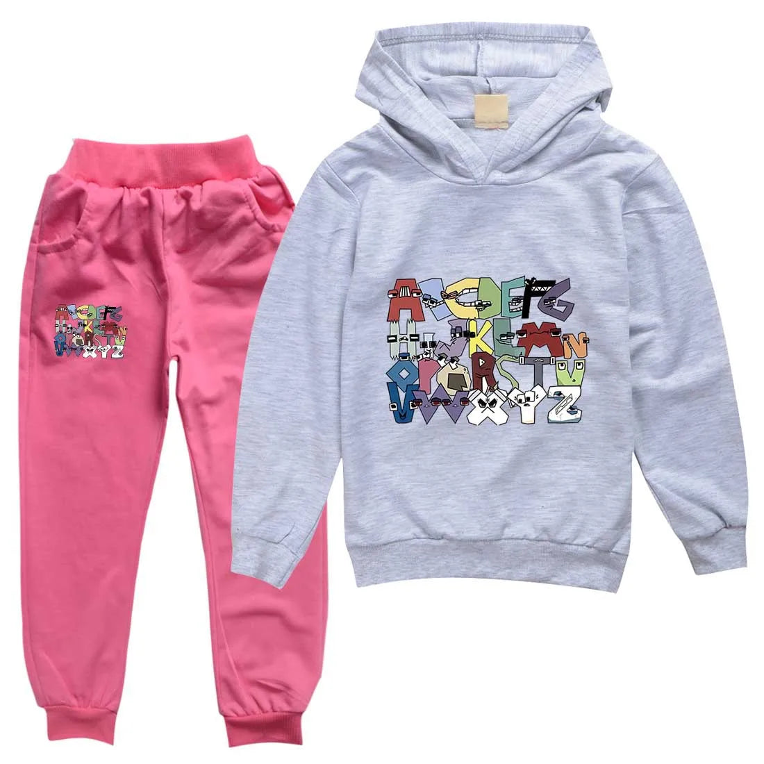 Boy  clothing   Alphabet lore Kids Clothing Sets Autumn Long Sleeves Sweatshirt Suits Boys Girls Hoodies+Pants Set Outfits Children Clothes