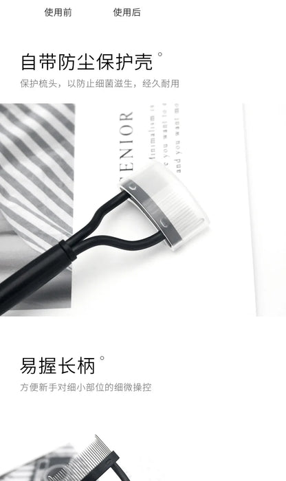 Makeup and face  Foldable Eyelash Separator Metal Teeth Eyelash Curler