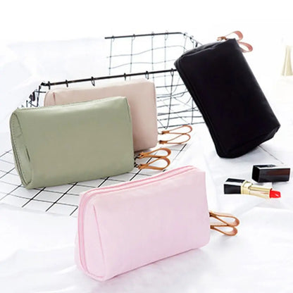 Makeup and face  Small Makeup Bag Simple Solid Colour Cosmetic Storage Bag for Women