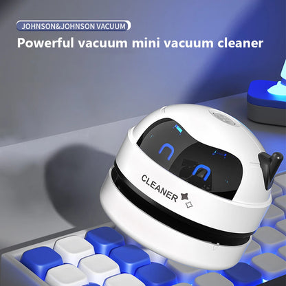 Kitchen Desk Dust Vacuum with Clean Brush Portable Table Dust Removal Cleaning Brush USB Charging Desktop Cleaner Mini Vacuum Cleaner