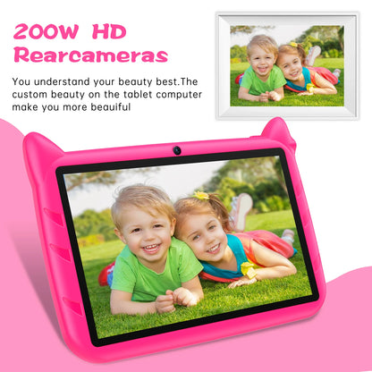 Mobile  Sauenane 4GB/64GB Good Price Kids Tablet 7 Inch Android 13  Children's Tablet Pc Nice Gift for Kids WiFi ,4000mAh,BT Tablet Pc