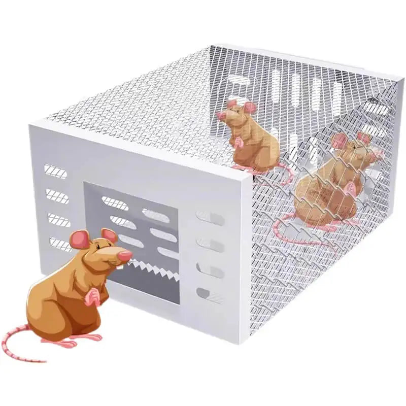 Outdoor High Efficiency outdoor Mousetrap, Automatic Continuous Cycle Mouse Trap Home Garden Rat Catching Artefact Safe And Harmless