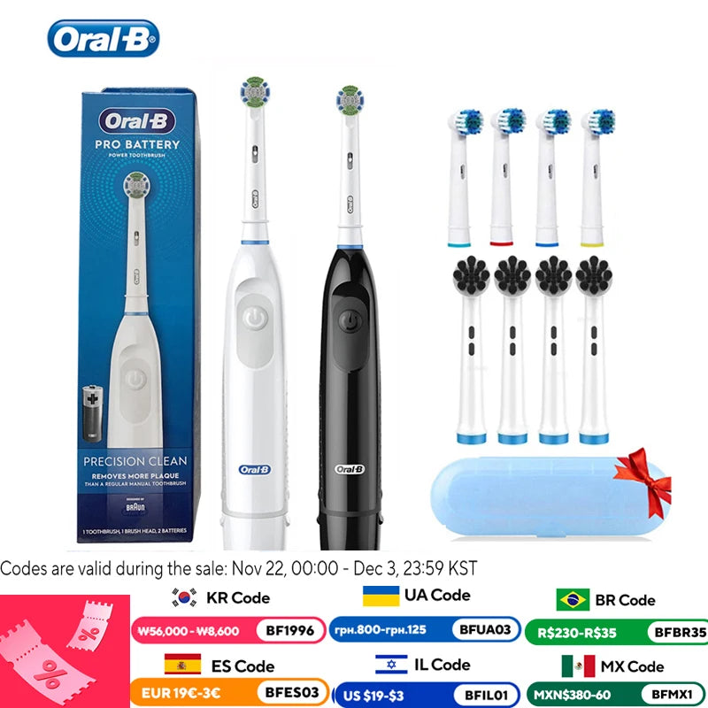 Bathroom  Oral-B Electric Toothbrush Rotating Toothbrush Battery Powered Brush