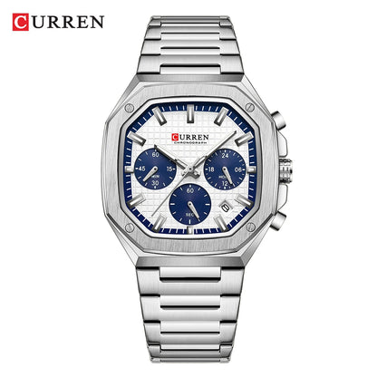 Jewellery   CUREEN Fashion Date Quartz Men Watches Top Brand Luxury Male Clock Chronograph Sport Mens Wrist Watch Relogio Masculino