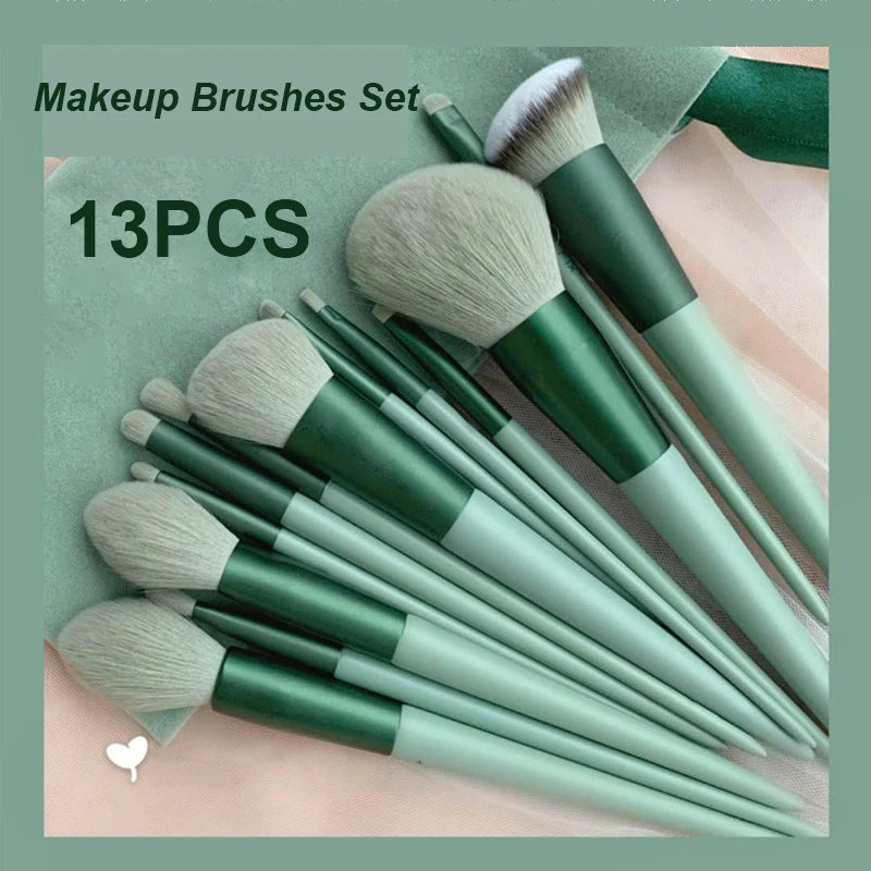 Makeup and face  13 PCS Makeup Brushes Set Eye Shadow Foundation  Cosmetic Brush