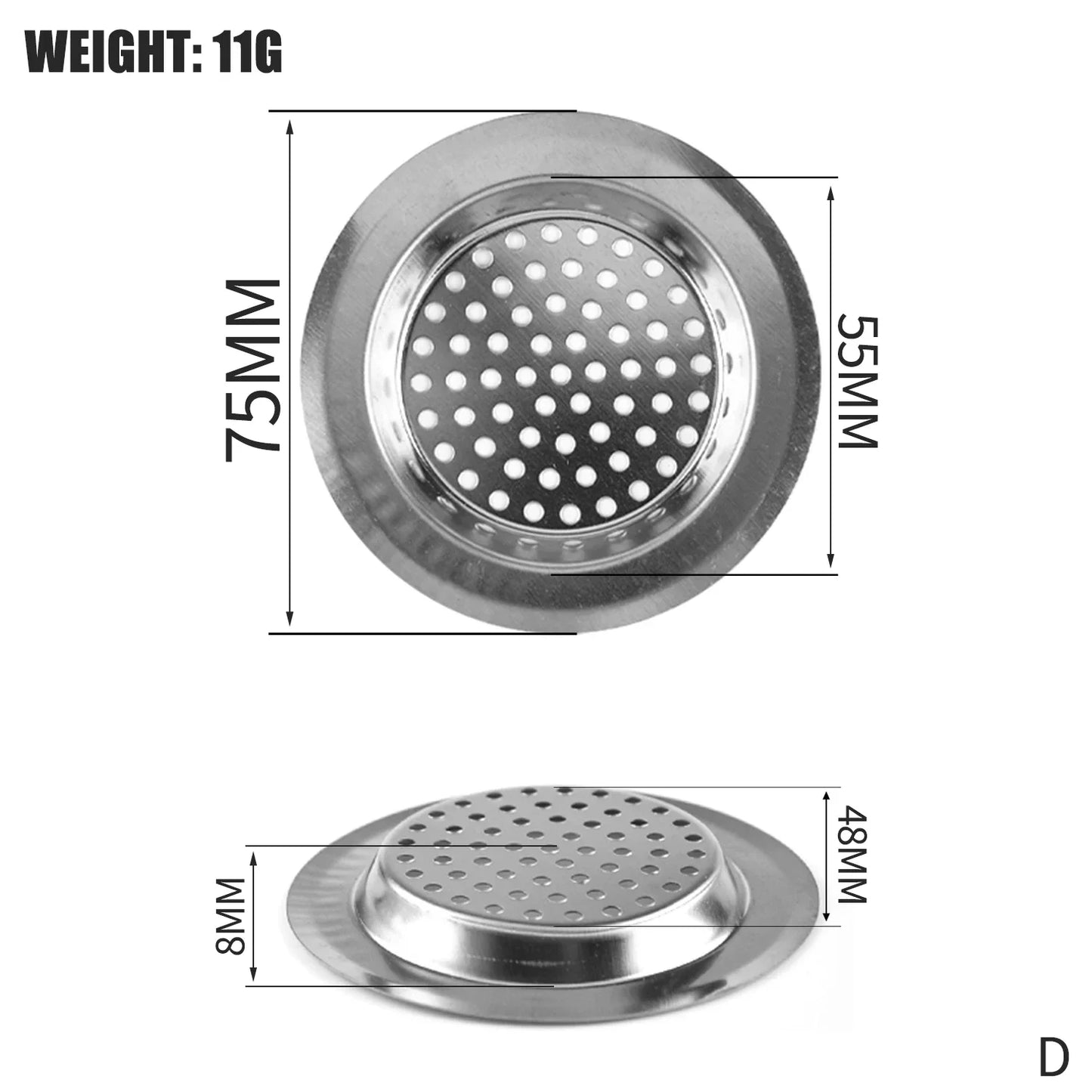 Kitchen 1PCS Kitchen accessories Sink Filter Stainless Steel Mesh Sink Strainer Filter Bathroom Sink Strainer Drain Hole Filter Trap Waste Screen