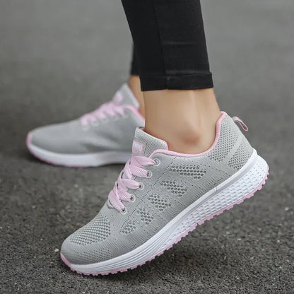 Woman shoes  New Fashion Breathable Women Casual Shoes Walking Mesh Flat Shoes Female White Women's Sneakers Tenis Feminino Female Shoes