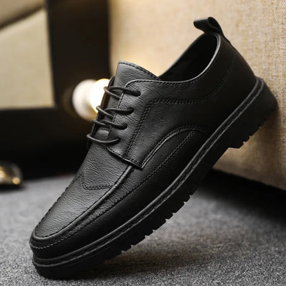 Men shoes Casual Shoes Classic Business Leather Shoes for Men Fashion Handcrafted Men's Dress Shoes Comfortable Flats Loafers