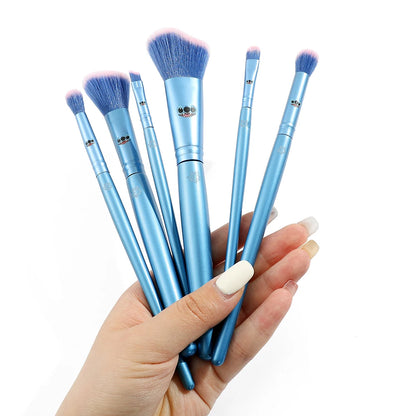 Makeup and face  6pcs/set Fashionable Personalized wooden Handle Make Up Brush set