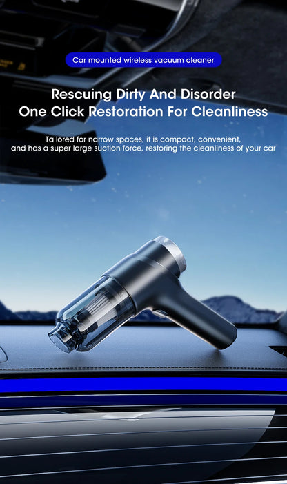 Car  100000Pa Wireless Car Vacuum Cleaner Strong Suction Dust Catcher Cordless Handheld Dry Poweful Vacuum Cleaner Air Duster For Car