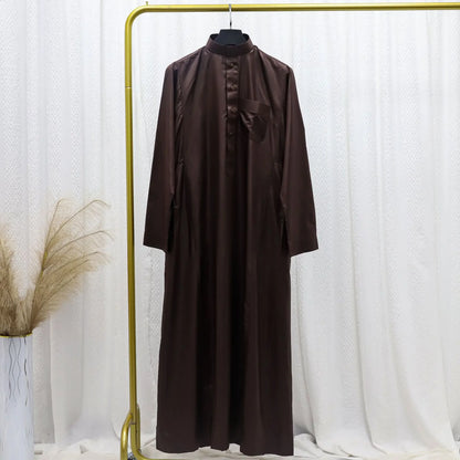 Muslim family   Muslim Eid Men Long Robe Kimono Dishdasha Modest Islamic Dubai Saudi Abayas Prayer Abaya Kaftan Ramadan Morocco Jubba Thobe