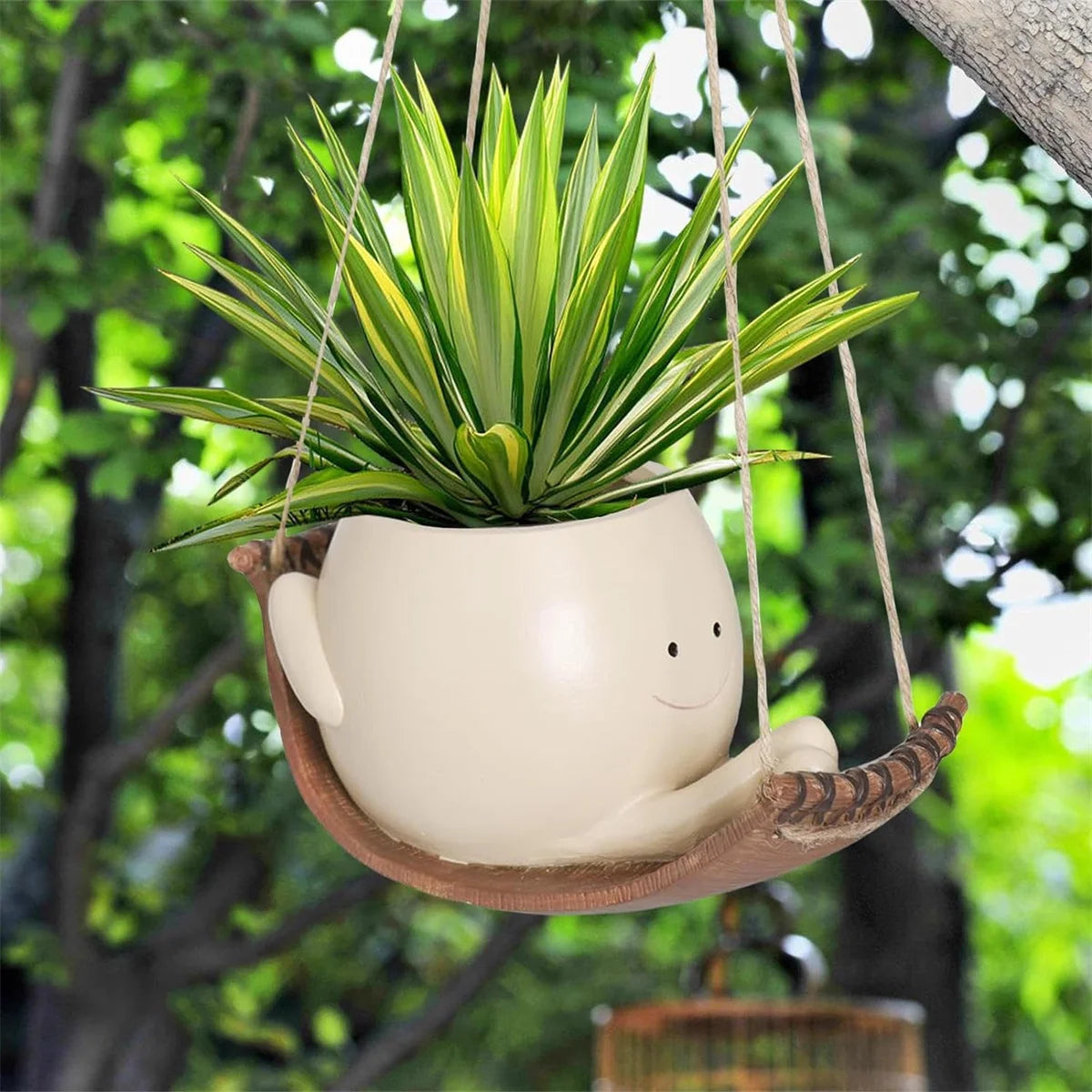 Outdoor Swing Face Planter Pot Planting Container Resin Wall Flowerpot Plant Growing Bowls Succulent  outdoor Pots Nursery Supplies Garden Décor