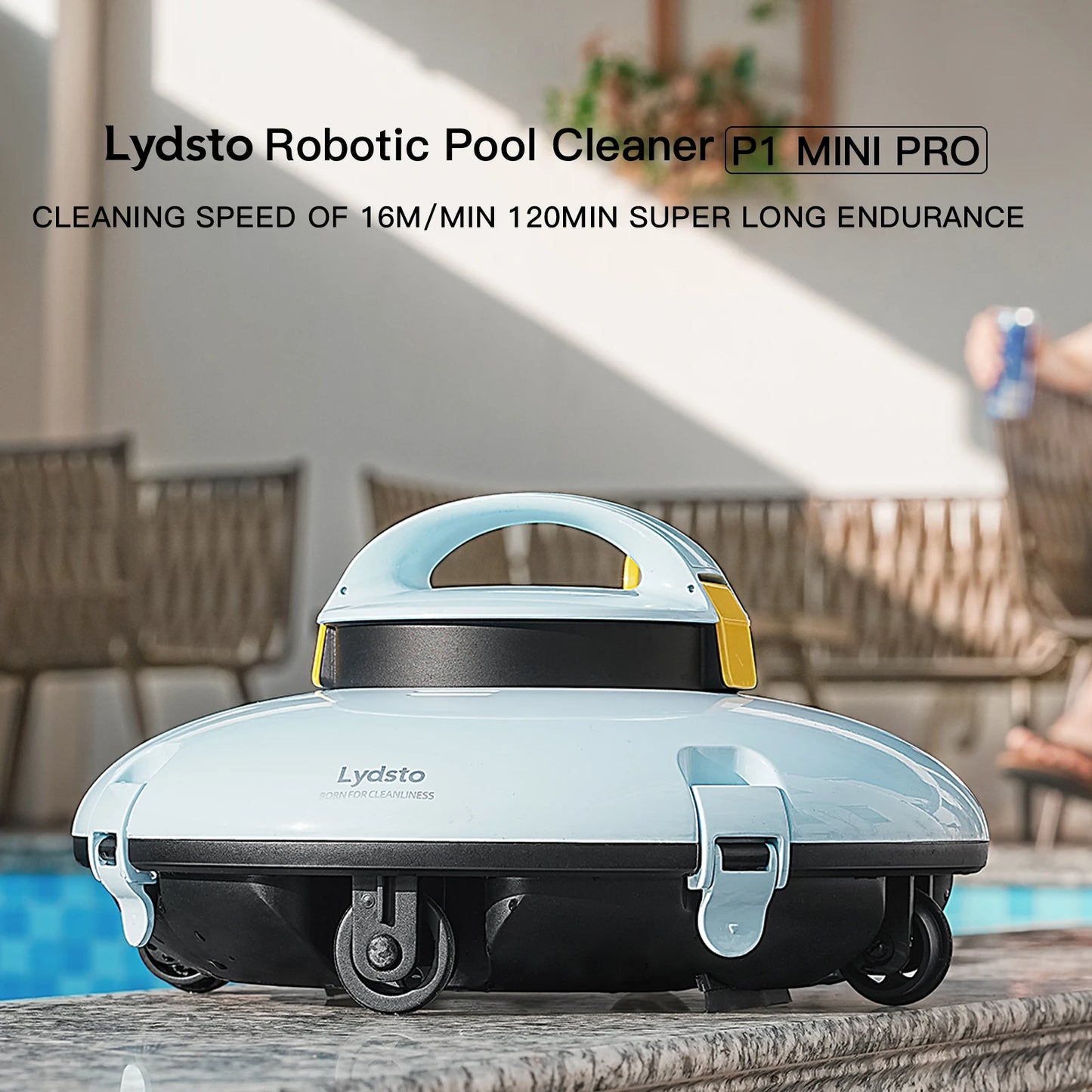 Lydsto P1 Mini Cordless Robotic Pool Cleaner – Dual Motor, IPX8 Waterproof, Automatic Vacuum\ Living Room Decor – Wall Art, Curtains, Clocks, Furniture & More