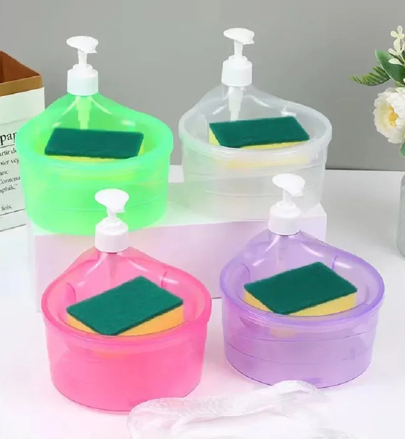 Kitchen  Detergent Press Portable Soap Dispenser Clean Cloth Dishwash Pot Soap Dispenser Clean Tool press type liquid outlet box